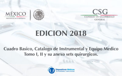EDICIÓN 2018 del Cuadro Básico y Catálogo de Instrumental y Equipo Médico (Tomo I, II y su Anexo Sets Quirúrgicos).