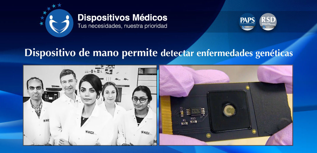 Dispositivo de mano permite detectar enfermedades genéticas.