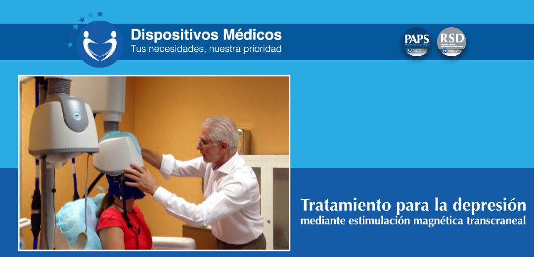 Tratamiento para depresión mediante estimulación magnética transcraneal.