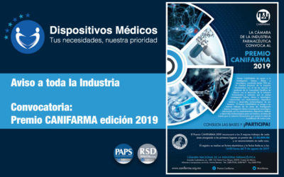 Convocatoria: Premio CANIFARMA edición 2019