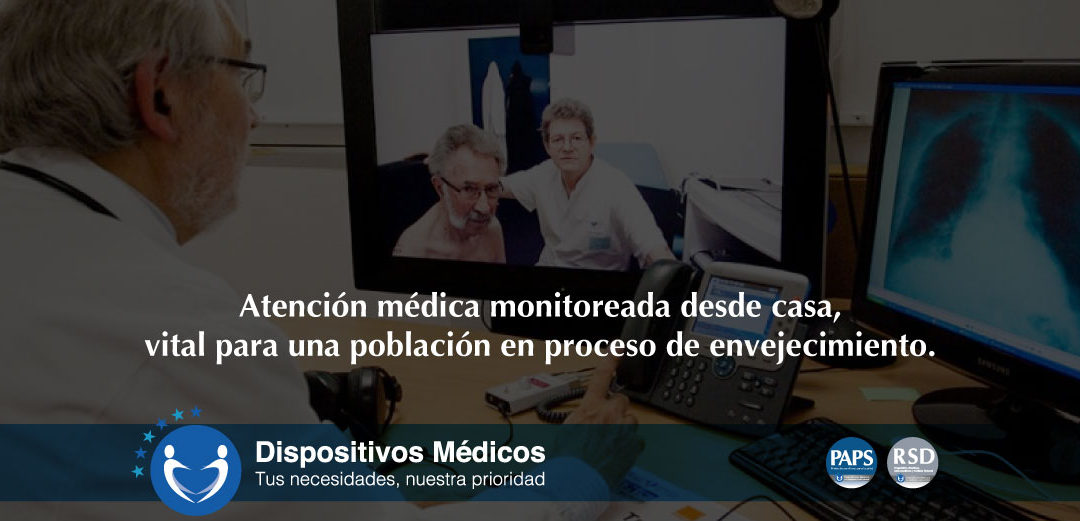 Atención médica monitoreada desde casa, vital para una población en proceso de envejecimiento.