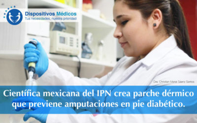 Científica mexicana del IPN crea parche dérmico que previene amputaciones en pie diabético.