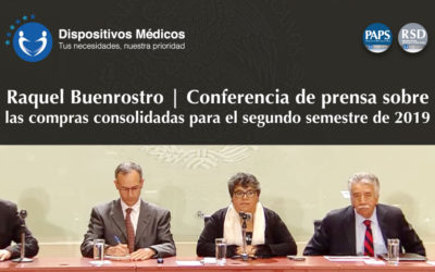 Raquel Buenrostro | Conferencia de prensa sobre las compras consolidadas para el segundo semestre de 2019.