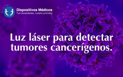 Luz láser para detectar tumores cancerígenos.