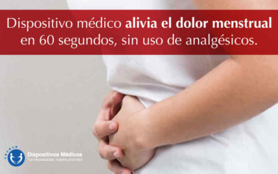 Dispositivo médico alivia el dolor menstrual en 60 segundos, sin uso de analgésicos.