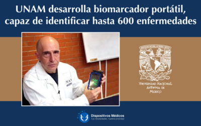 UNAM desarrolla biomarcador portátil, capaz de identificar hasta 600 enfermedades.