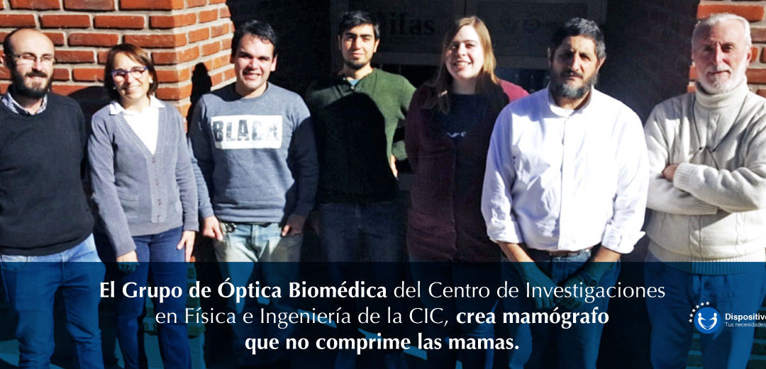 El Grupo de Óptica Biomédica del Centro de Investigaciones en Física e Ingeniería de la CIC, crea mamógrafo que no comprime las mamas.
