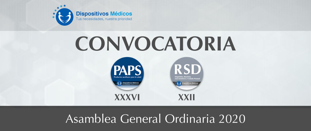 CONVOCATORIA: Asamblea General Ordinaria 2020 | Dispositivos Médicos CANIFARMA.