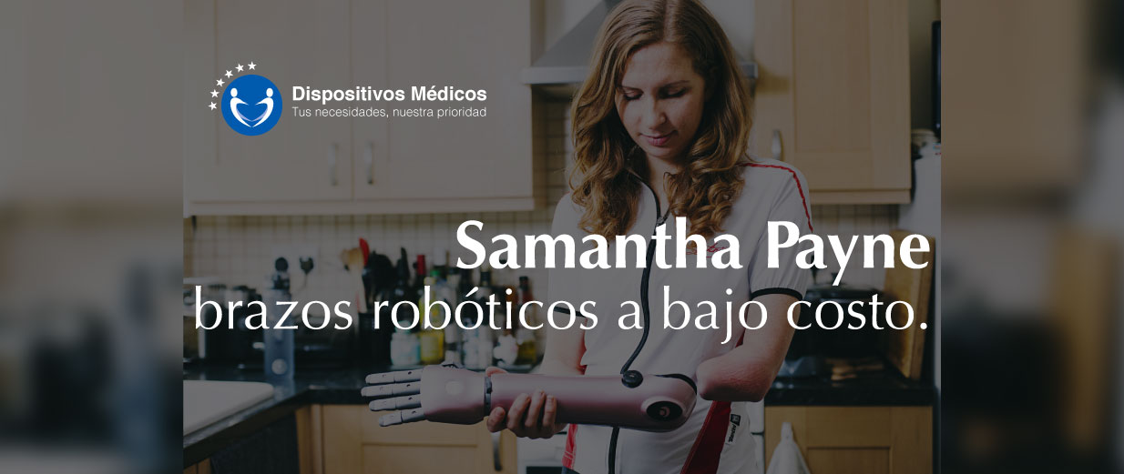 Samantha Payne, brazos robóticos a bajo costo.