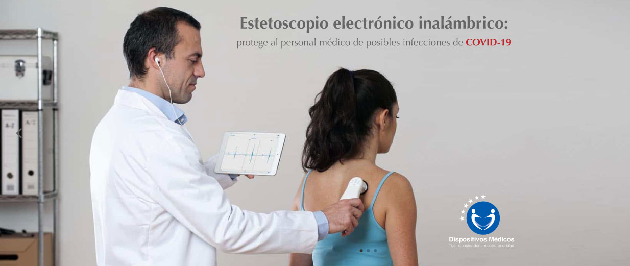 Estetoscopio electrónico inalámbrico: protege al personal médico de posibles infecciones de COVID-19