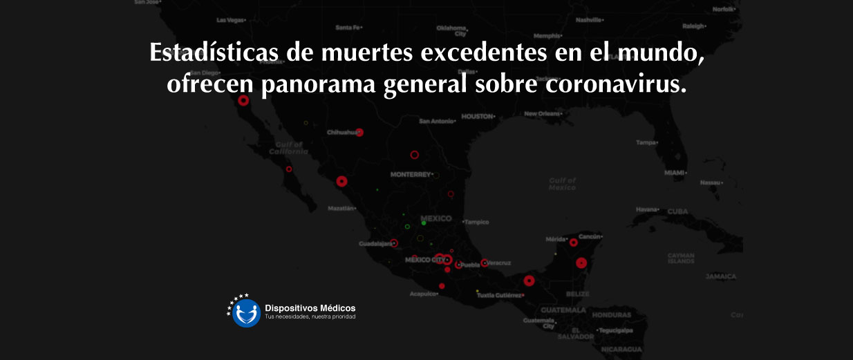 Estadísticas de muertes excedentes en el mundo, ofrecen panorama general sobre coronavirus.
