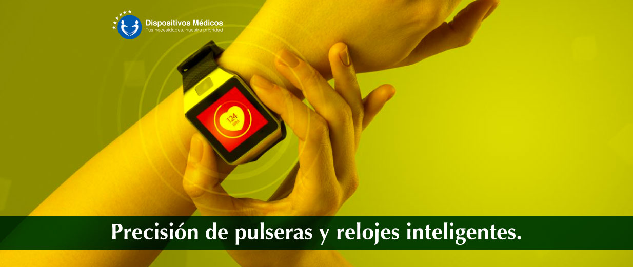 Precisión de pulseras y relojes inteligentes.
