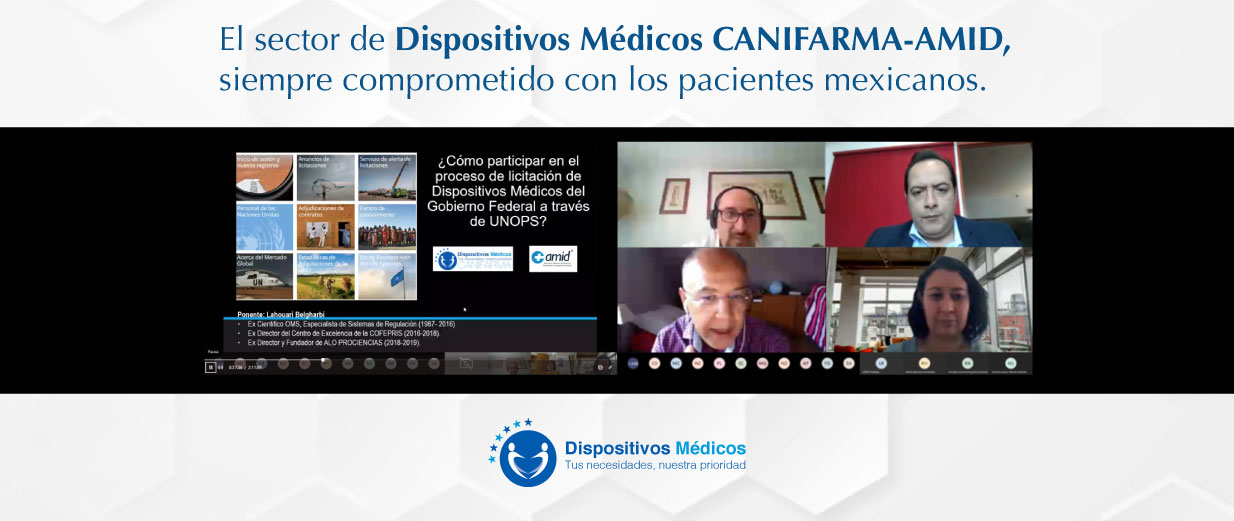 El sector de Dispositivos Médicos CANIFARMA-AMID, siempre comprometido con los pacientes mexicanos.