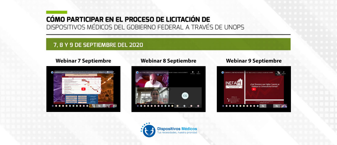 VIDEOS | CANIFARMA y AMID webinar UNOPS | Nuevo proceso de compras a través de la UNOPS.