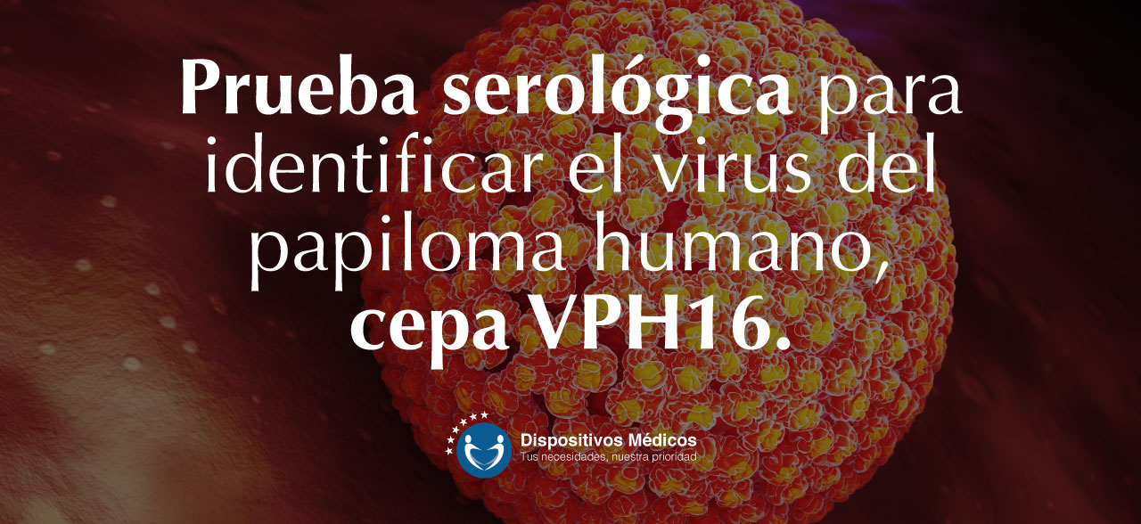 Prueba serológica para identificar el virus del papiloma humano, cepa VPH16.