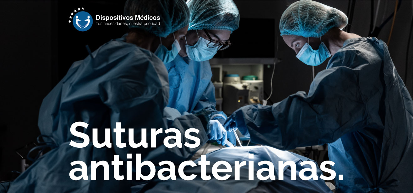 Suturas antibacterianas.