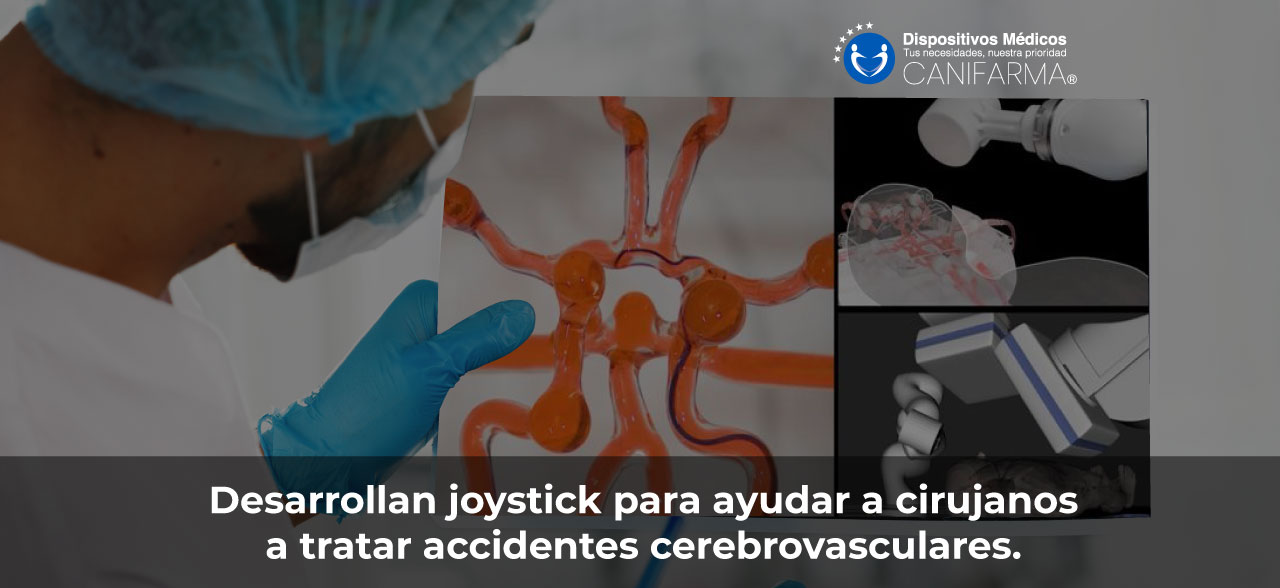 Desarrollan joystick para ayudar a cirujanos a tratar accidentes cerebrovasculares.