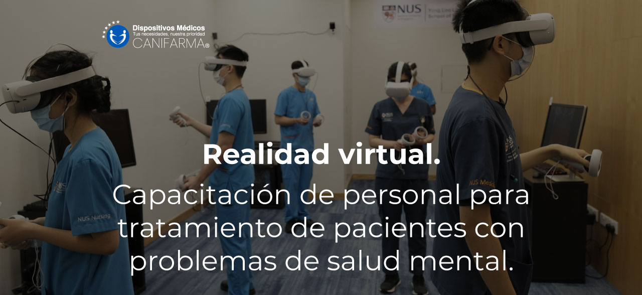 Realidad virtual en capacitación de personal para tratamiento de pacientes con problemas de salud mental.