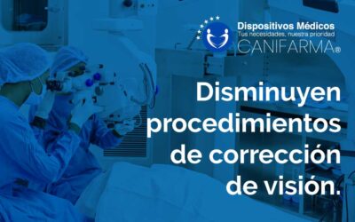 Disminuyen procedimientos de corrección de visión.