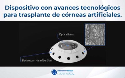 Dispositivo con avances tecnológicos para trasplante de córneas artificiales.