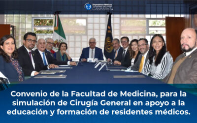 Convenio de la Facultad de Medicina, para la simulación de Cirugía General en apoyo a la educación y formación de residentes médicos.