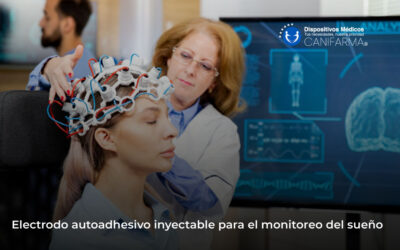 Electrodo autoadhesivo inyectable para el monitoreo del sueño