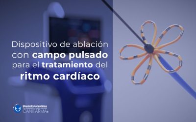 Dispositivo de ablación con campo pulsado para el tratamiento del ritmo cardíaco