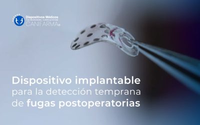 Dispositivo implantable para la detección temprana de fugas postoperatorias