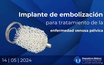 Implante de embolización para tratamiento de la enfermedad venosa pélvica