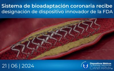 Sistema de bioadaptación coronaria recibe designación de dispositivo innovador de la FDA