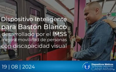 Dispositivo Inteligente para Bastón Blanco desarrollado por el IMSS mejora movilidad de personas con discapacidad visual
