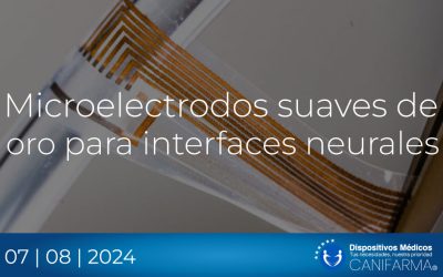 Microelectrodos suaves de oro para interfaces neurales