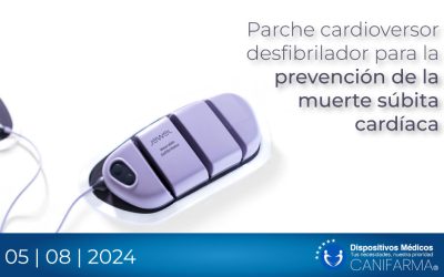 Parche cardioversor-desfibrilador para la prevención de la muerte súbita cardíaca