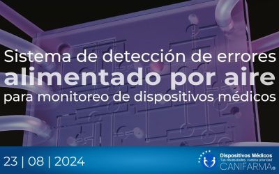 Sistema de detección de errores alimentado por aire para monitoreo de dispositivos médicos