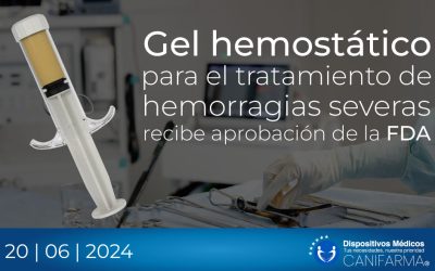 Gel hemostático para el tratamiento de hemorragias severas recibe aprobación de la FDA