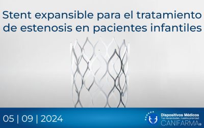 Stent expansible para el tratamiento de estenosis en pacientes infantiles