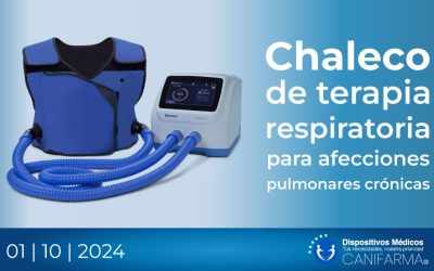 Chaleco de terapia respiratoria para afecciones pulmonares crónicas