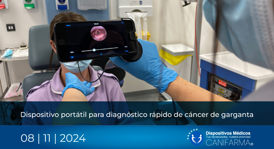 Dispositivo portátil para diagnóstico rápido de cáncer de garganta