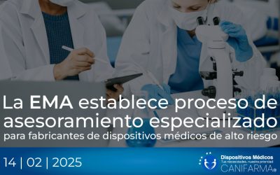 La EMA establece proceso de asesoramiento especializado para fabricantes de dispositivos médicos de alto riesgo