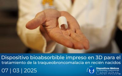 Dispositivo bioabsorbible impreso en 3D para el tratamiento de la traqueobroncomalacia en recién nacidos