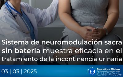 Sistema de neuromodulación sacra sin batería muestra eficacia en el tratamiento de la incontinencia urinaria