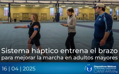 Sistema háptico entrena el brazo para mejorar la marcha en adultos mayores