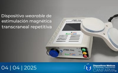 Dispositivo wearable de estimulación magnética transcraneal repetitiva