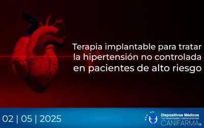 Terapia implantable para tratar la hipertensión no controlada en pacientes de alto riesgo