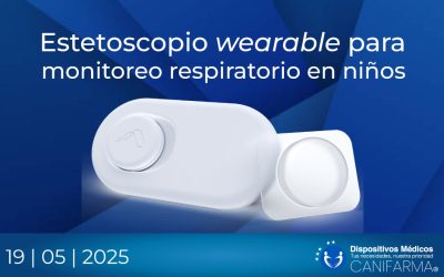 Estetoscopio wearable para monitoreo respiratorio en niños
