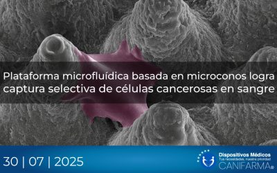 Plataforma microfluídica basada en microconos logra captura selectiva de células cancerosas en sangre