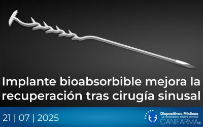 Implante bioabsorbible mejora la recuperación tras cirugía sinusal