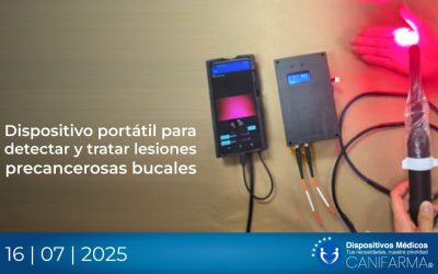 Dispositivo portátil para detectar y tratar lesiones precancerosas bucales