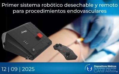 Primer sistema robótico desechable y remoto para procedimientos endovasculares