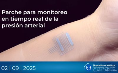Parche para monitoreo en tiempo real de la presión arterial